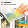 Outsunny stříška na vchodové dveře, stříška 90 x 295 cm, Náhled obrázku produktu 4
