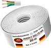 20m Kunststoffschlauchleitung H05VV-F 3G0,75 Weiß Flexible Produktbild-Vorschau 1