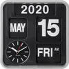 Karlsson - Wanduhr Mini Flip - Silber/Schwarz - 24x24x10cm Produktbild-Vorschau 2