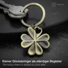 FABACH Glücksbringer Kleeblatt Schlüsselanhänger Shamrock - Produktbild-Vorschau 4