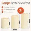 Meisterhome® Set di 3 candele LED senza fiamma Ribble con Anteprima dell’immagine prodotto 6