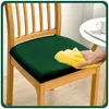 Stretch Sitzbezug für Stühle - 40 x 40 cm - Grün Samt - Produktbild-Vorschau 7