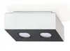 Plafon MONO 2 biały 2xGU10 10W stal 11x14x24cm Sollux Podgląd zdjęcia produktu 1