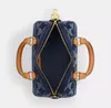 Dámská kabelka Coach Mini Rowan, crossbody model, v modré Náhled obrázku produktu 5