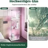 UnboxG Glasvitrine Standvitrine Weiß mit LED- 123.3 x 35 x Produktbild-Vorschau 12