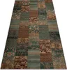 Wollteppich KASHQAI 4327 400 Patchwork grün Grün 135x200 cm Produktbild-Vorschau 1