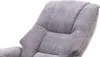 Relaxsessel mit Hocker - Hellgrau - Mikrofaserbezug - mit Produktbild-Vorschau 5
