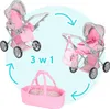 Malplay Carrozzina per bambole Passeggino Gondola 3in1 Anteprima dell’immagine prodotto 13