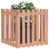 vidaXL Pflanzkübel Lattenzaun-Design 70x70x70 cm Massivholz Produktbild-Vorschau 3