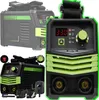 A collage of images showing a welding machine and its accessories. Produktbild-Vorschau