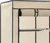 vidaXL Šatní skříň s policemi a tyčemi krémová 150x45x175cm Náhled obrázku produktu 5