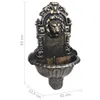 vidaXL Wandbrunnen Löwenkopf Design Bronze Produktbild-Vorschau 7