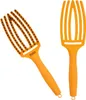 Olivia Garden - Fingerbürste Medium - Yellow Sunshine Produktbild-Vorschau 2