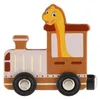 Vlak/Vláček s vagóny dinosaurus na magnety 10ks dřevo v Náhled obrázku produktu 2