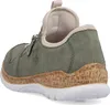 Rieker scarpe da ginnastica slip-on da donna verde salvia Anteprima dell’immagine prodotto 44