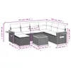 8-teilige Modulare Garten-Sofagarnitur, Poly Rattan Beige, Produktbild-Vorschau 3