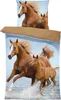 Kinderbettwäsche Mädchen 135x200 cm Pferde Fohlen Tiere Produktbild-Vorschau 1