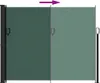 vidaXL Výsuvná boční markýza Tmavě zelená 160x500 cm Náhled obrázku produktu 5