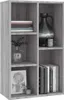 vidaXL Bücherregal/Sideboard Grau Sonoma 50x25x80 cm Produktbild-Vorschau 4