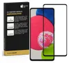 A product packaging box for a screen protector is shown next to a smartphone with a screen protector applied. Produktbild-Vorschau
