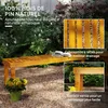 Outsunny Banc de jardin, banc en bois de pin 2 places, Voir les images du produit 4
