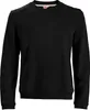 Basic Sweatshirt Honeymoon Schwarz mit Bündchen unten 6XL Produktbild-Vorschau 1