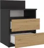 Nachttisch Wolfgang Artisan-Eiche / Anthrazit mit 2 Produktbild-Vorschau 3