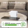 45W USB-C Netzteil & 1m 60W Schnellladekabel – GaN Produktbild-Vorschau 5