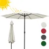 Clanmacy Ø3.5m Sonnenschirm Schirm UV40+ Gartenschirm Solar Produktbild-Vorschau 10