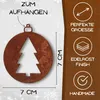 Rostikal Décorations de sapin de Noël 7 cm rouille Voir les images du produit 2