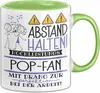Pop-Fan Tasse Geschenk Lustig Abstand Halten Produktbild-Vorschau 1