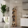 Badregal Vicco Karen Sonoma/Weiß 30 x 128 cm mit 4 Fächern, Produktbild-Vorschau 3