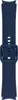 A close-up studio shot of a navy blue watch strap. Produktbild-Vorschau