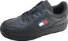 A black Tommy Hilfiger sneaker is shown from the side against a white background. Anteprima dell’immagine prodotto