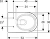 Geberit Wand-Tiefspül-WC RENOVA Rimfree, teilgeschlossene Produktbild-Vorschau 5