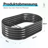 Quictent Hochbeet 180x90x45cm Oval, Pflanzkasten aus Produktbild-Vorschau 7