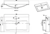 Waschtisch + Unterschrank 60cm montiert Nussbaum SIENA Produktbild-Vorschau 8