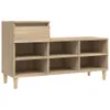 vidaXL Portascarpe in rovere Sonoma 102x36x60 cm Materiale Anteprima dell’immagine prodotto 1