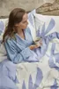 Walra Bettwäsche Simple Leaves Off White / Jeans Blau - Produktbild-Vorschau 10
