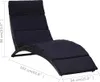 vidaXL Sonnenliege mit Auflage Poly Rattan Schwarz Produktbild-Vorschau 6