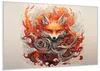 Wallario Wandbild Flammenfuchs, Größe: 70,30 x 100,30 cm, Produktbild-Vorschau 2