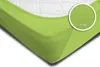 A close-up of a green fitted sheet on a mattress. Produktbild-Vorschau