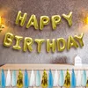 Oblique Unique Happy Birthday Folienballon Girlande in gold Produktbild-Vorschau 2