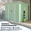 Outsunny Gerätehaus Metall 2,3 m² 207 x 130 x 182 cm Produktbild-Vorschau 4