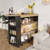 Sweiko výsuvný barový stůl s úložným prostorem, moderní Náhled obrázku produktu 4