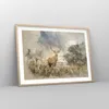Gerahmtes Poster - Rahmen in heller Eiche - rotwild natur - Produktbild-Vorschau 8