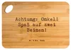 Mr. & Mrs. Panda Frühstücksbrett Spruch Spaßiger Onkel - Produktbild-Vorschau 1