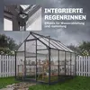 Outsunny Gewächshaus Aluminium Treibhaus mit Dachfenster Produktbild-Vorschau 8