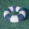 Schwimmring Große Vichy PVC Blau Produktbild-Vorschau 2