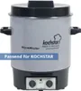 A product shot of a food warmer with a blue overlay. Produktbild-Vorschau